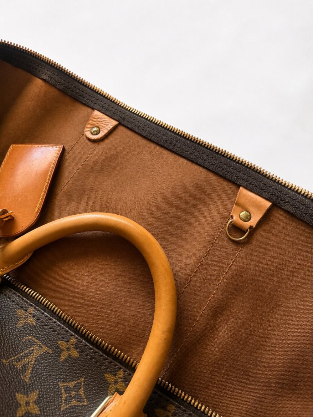 Authentic Louis Vuitton Keepall 60 Monogram Canvas Travel Duffel Bag | WGACA Aut - Picture 7 of 8